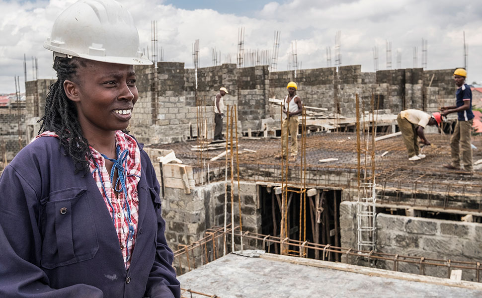 In Kenya, The Woman Who Plans to be Foreman Hero Image