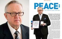 Martti Ahtisaari, tidigare president Finland och mottagare av Nobels fredrspris.
