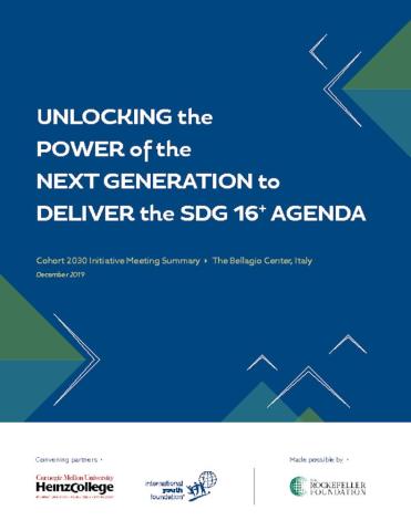 Unlocking the Power of the Next Generation to Deliver the SDG 16+ Agenda cover