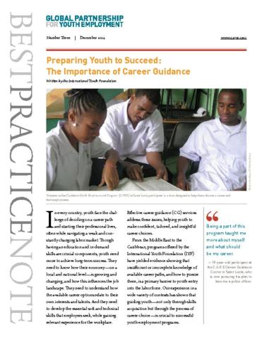 Preparing Youth to Succeed: The Importance of Career Guidance cover