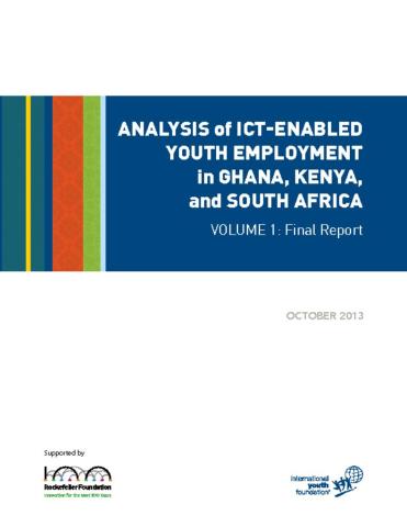 Analysis of ICT-Enabled Youth Employment in Ghana, Kenya & South Africa cover