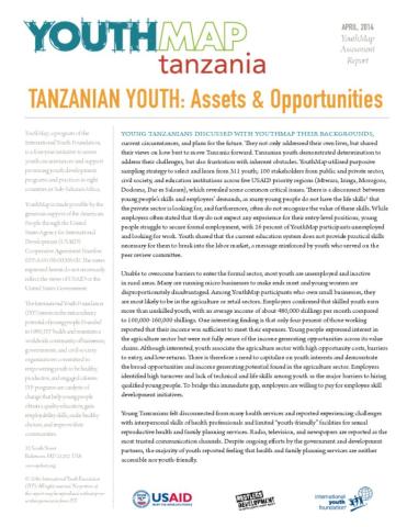 YouthMap Tanzania: Assets & Opportunities cover