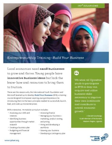 Build Your Business (BYB) Fact Sheet cover