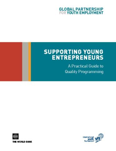 Supporting Young Entrepreneurs: A Practical Guide to Quality Programming cover