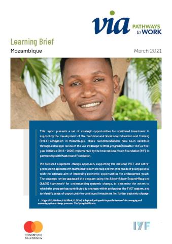 Via Strategic Learning Brief (Mozambique) cover