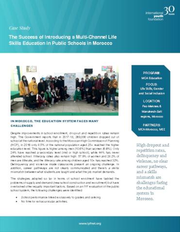 Case Study: The Success of Introducing Multi-Channel Life Skills Education in Public Schools in Morocco cover