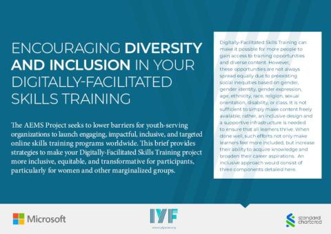 Encouraging Diversity and Inclusion in Your Digitally-Facilitated Skills Training cover