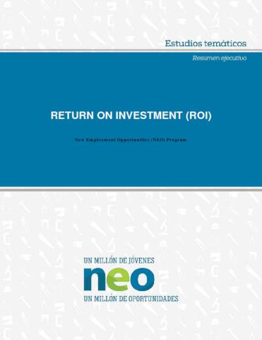 Return on Investment for the NEO Initiative (Executive Summary) cover