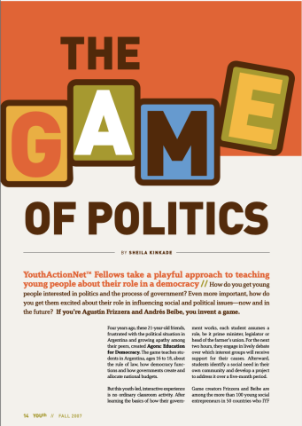 YOUth No. 1, Citizen Youth: The Game of Politics cover