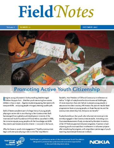FieldNotes: Promoting Active Youth Citizenship Cover