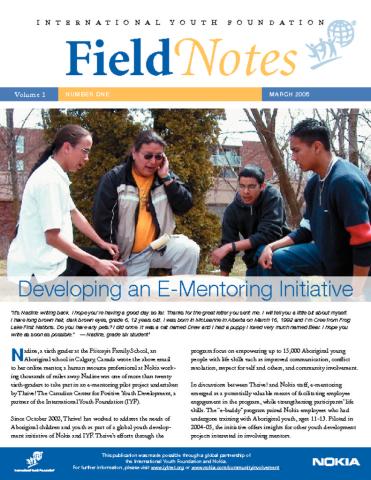 FieldNotes: Developing an E-Mentoring Initiative Cover