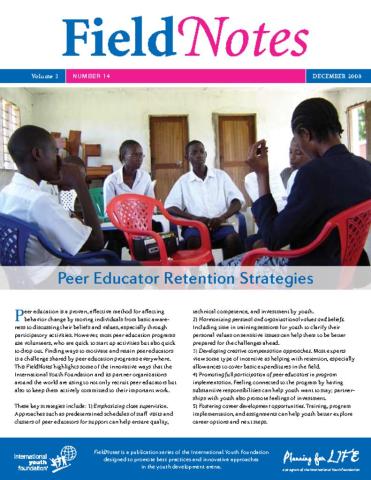 FieldNotes: Peer Educator Retention Strategies Cover