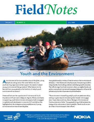 FieldNotes: Youth & the Environment Cover