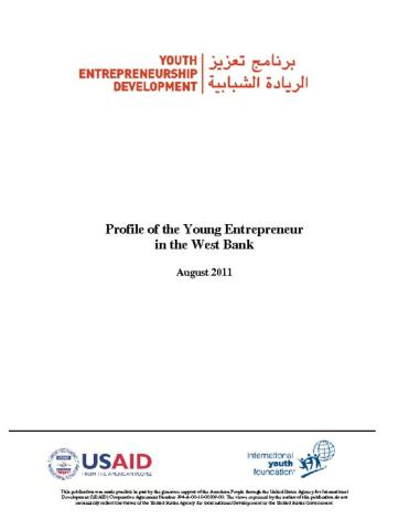 Profile of the Young Entrepreneur in the West Bank Cover
