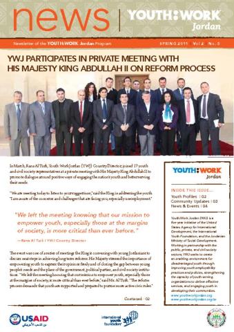 Youth for The Future Newsletter (Spring 2011) Cover