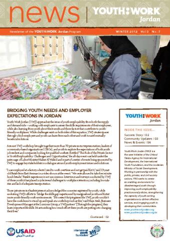 Youth for the Future Newsletter (Winter 2012) Cover
