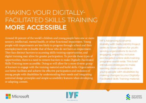 Making Your Digitally-Facilitated Skills Training More Accessible cover