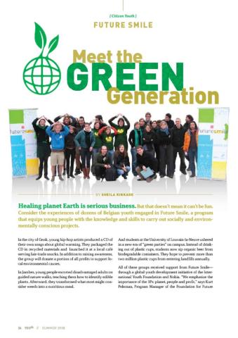 YOUth No. 3, Citizen Youth: "Meet the Green Generation" Cover