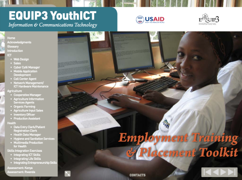 EQUIP3 YouthICT: Employment and Placement Toolkit cover