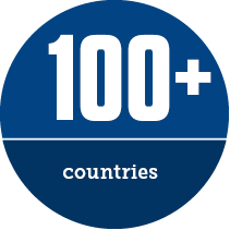 Over 100 countries.